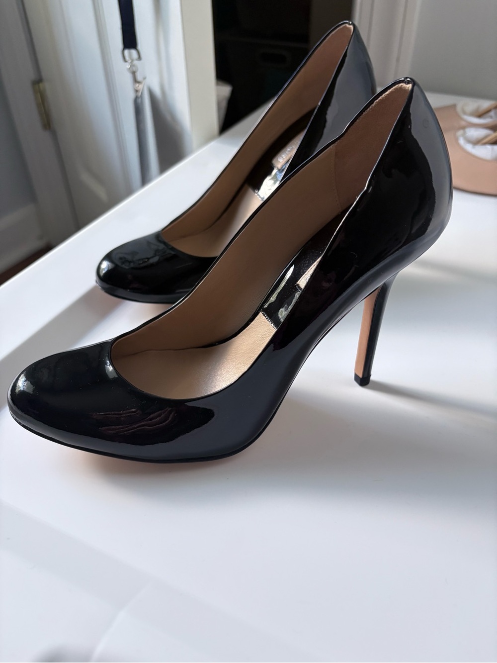 Michael Kors Black Patent Leather High Heel Pumps